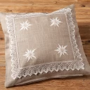 Zierkissenbezug "Edelweiß", 45x45 cm