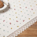 Runde Tischdecke Halbleinen-Druck "Sarah", 160 cm Durchmesser