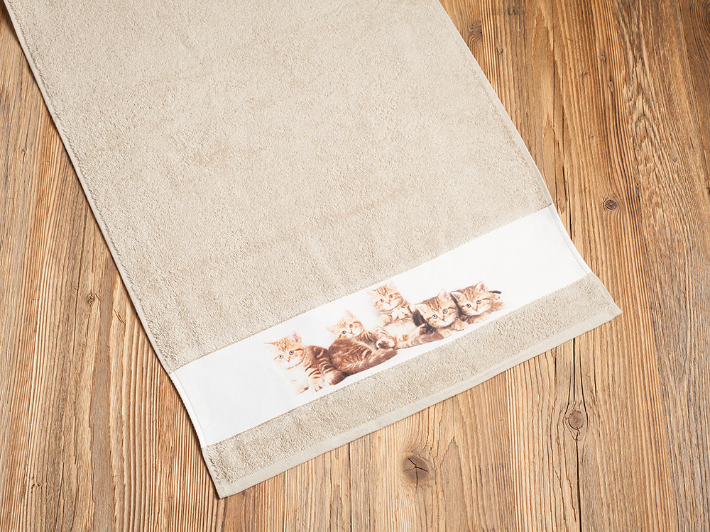 Handtuch Katzen 50x100 cm