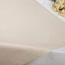 Serviette Halbleinen Uni mit Saum, 39x39 cm HELL