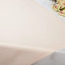 Tischtuch Halbleinen Uni mit Saum, 140x220 cm HELL