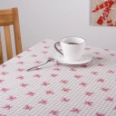 Karo-Zirbe Tischdecke rund 158 cm