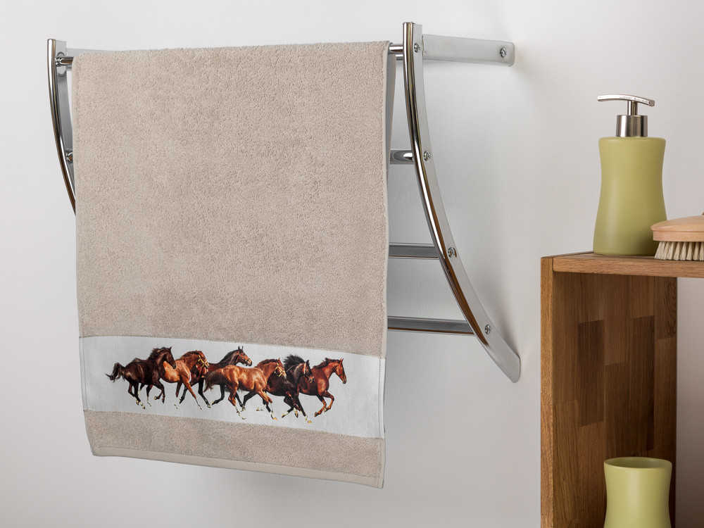 Duschtuch Pferde 75x150 cm