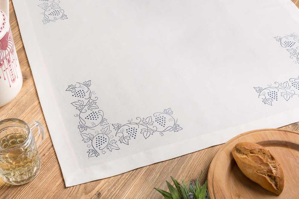 handbedruckte Deckserviette 80x80 cm