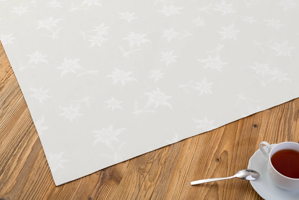 Tischdecke Edelweiß-Allover 150x250 cm