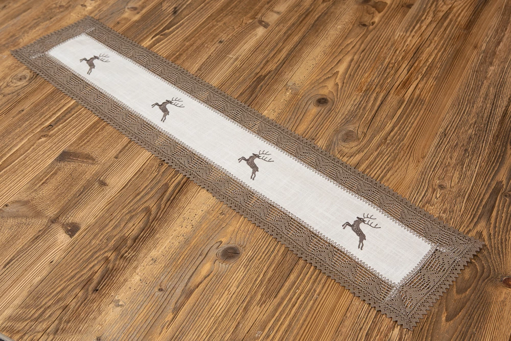 Tischband Hirsch Landhaus 20x95 cm