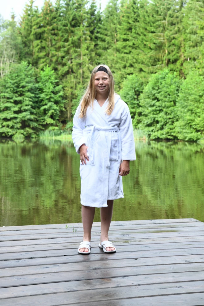 Kinderbademantel Bambou Twin Velour