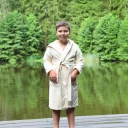 Kinderbademantel Bambou Twin Velour