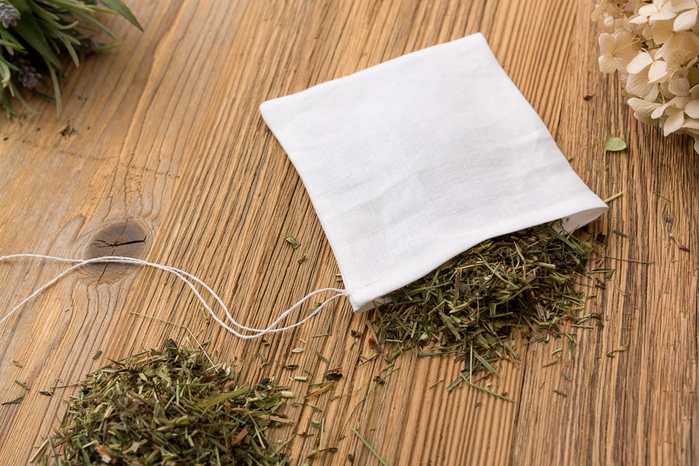 Gewürzsäckchen aus Leinen 11x12 cm