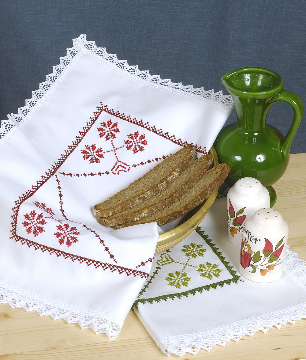 Brotkorbdecke "Bäumchen", 45x45cm