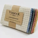 Reinleinen Spül- und Wischtuch SET mit färbigen Rändern (4 Stk.), 30x30 cm