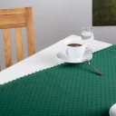 Punktdamast mit Spitzen Anfertigung nach Maß