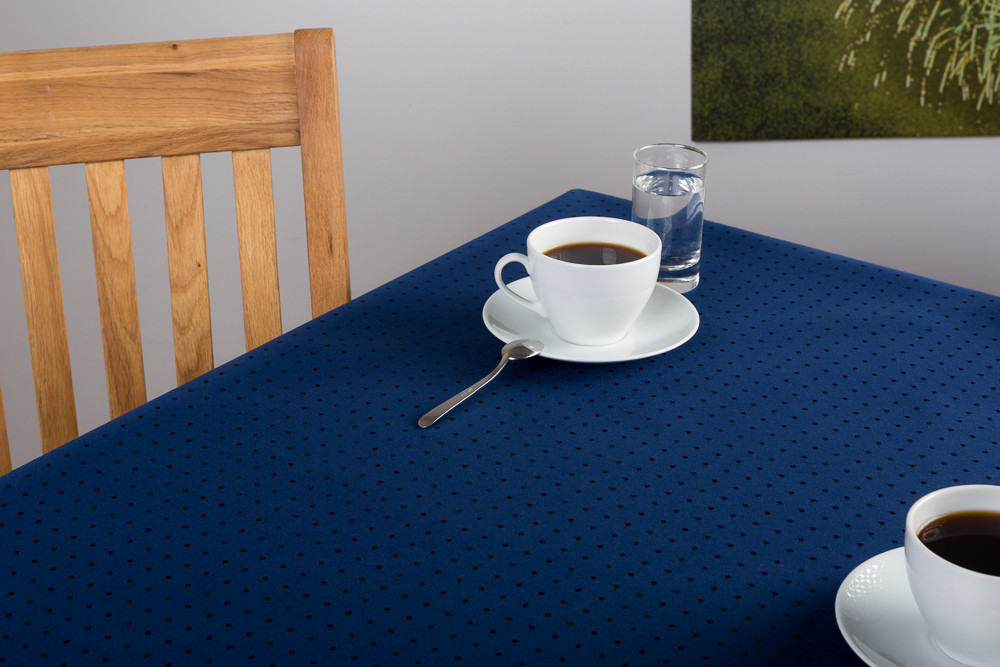 Punktdamast Serviette mit Saum 45x45 cm