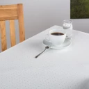 Punktdamast Deckserviette mit Saum 80x80 cm