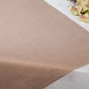 Tischtuch Halbleinen Uni mit Saum, 140x220 cm DUNKEL