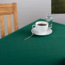 Punktdamast Tischtuch mit Saum 135x165 cm