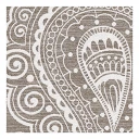 Halbleinenbettwäsche Paisley Bettdeckenbezug
