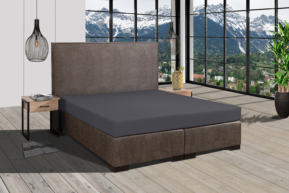 Full Elastan de Luxe Spannbetttuch 90-100x200-220 cm