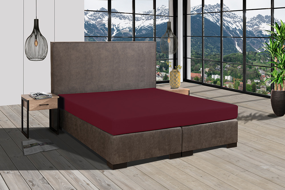 Full Elastan de Luxe Spannbetttuch 120-130 x 200-220 cm