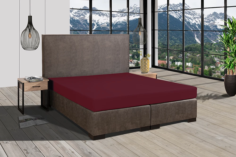 Full Elastan de Luxe Spannbetttuch 120-130 x 200-220 cm