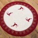 Mitteldecke Hirsch Landhaus 62 cm rund