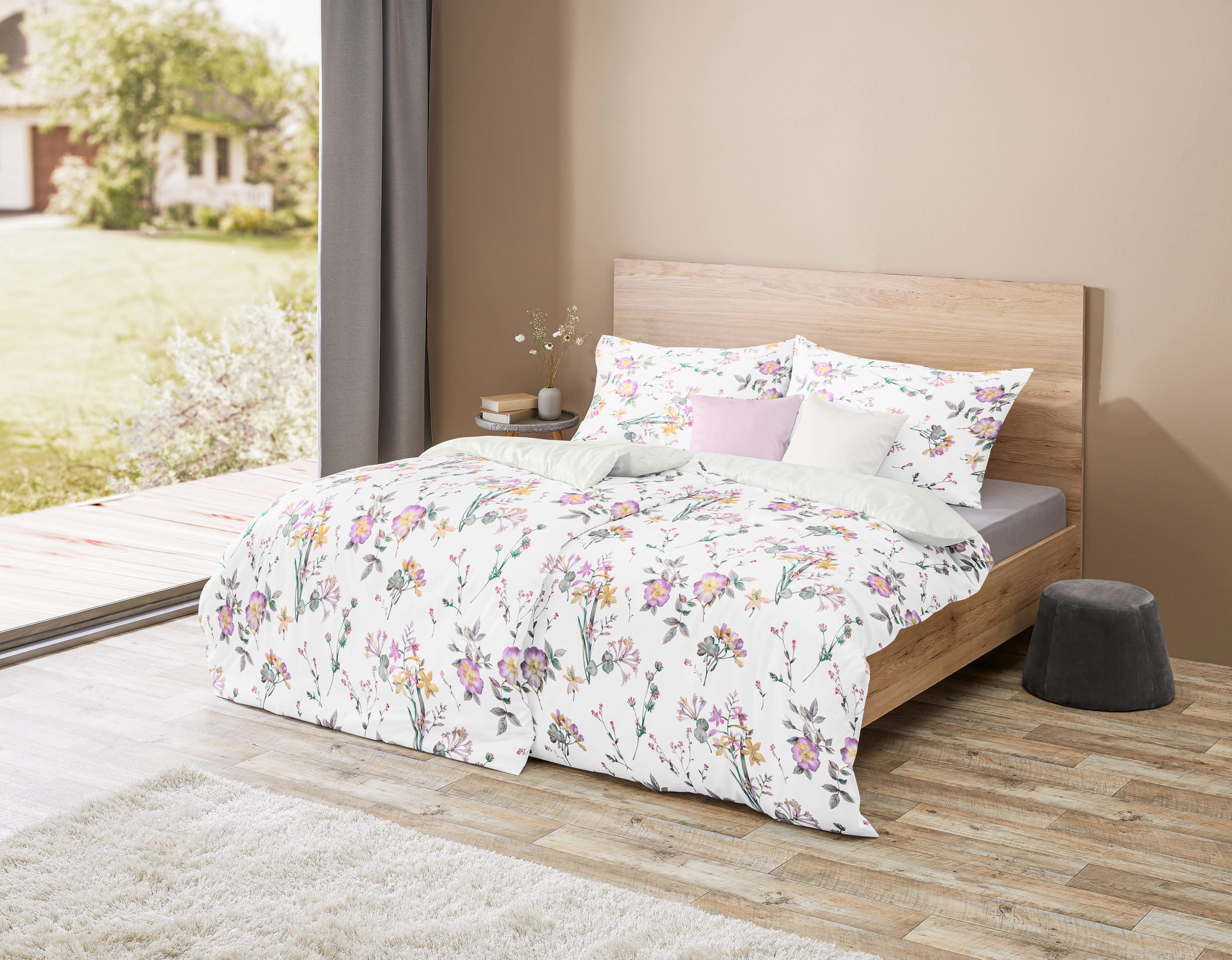 Wende - Bettwäsche Bed Art Lilien, 140x200/70x90 cm