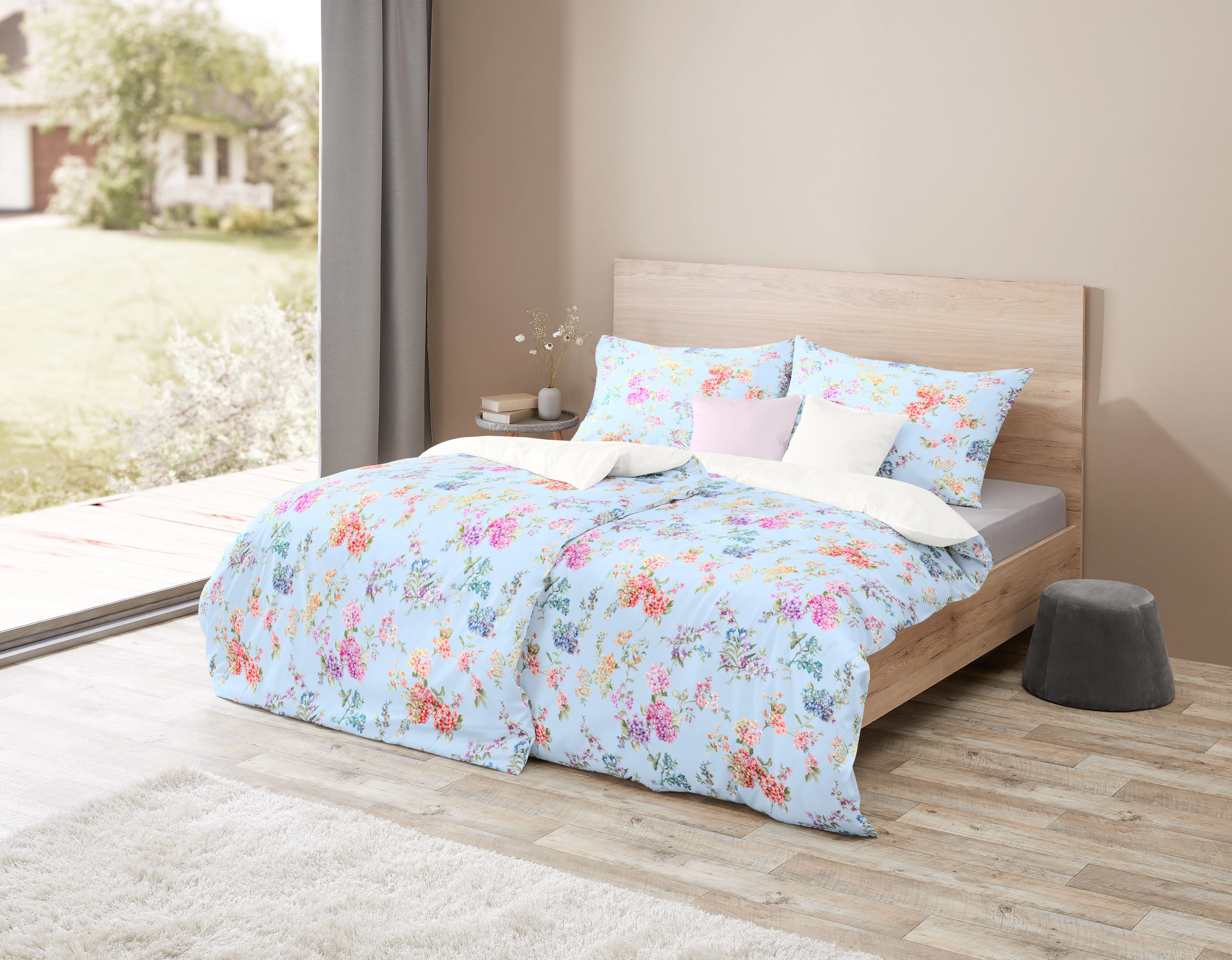 Bettwäsche Bed Art Blüten, 140x200/70x90 cm