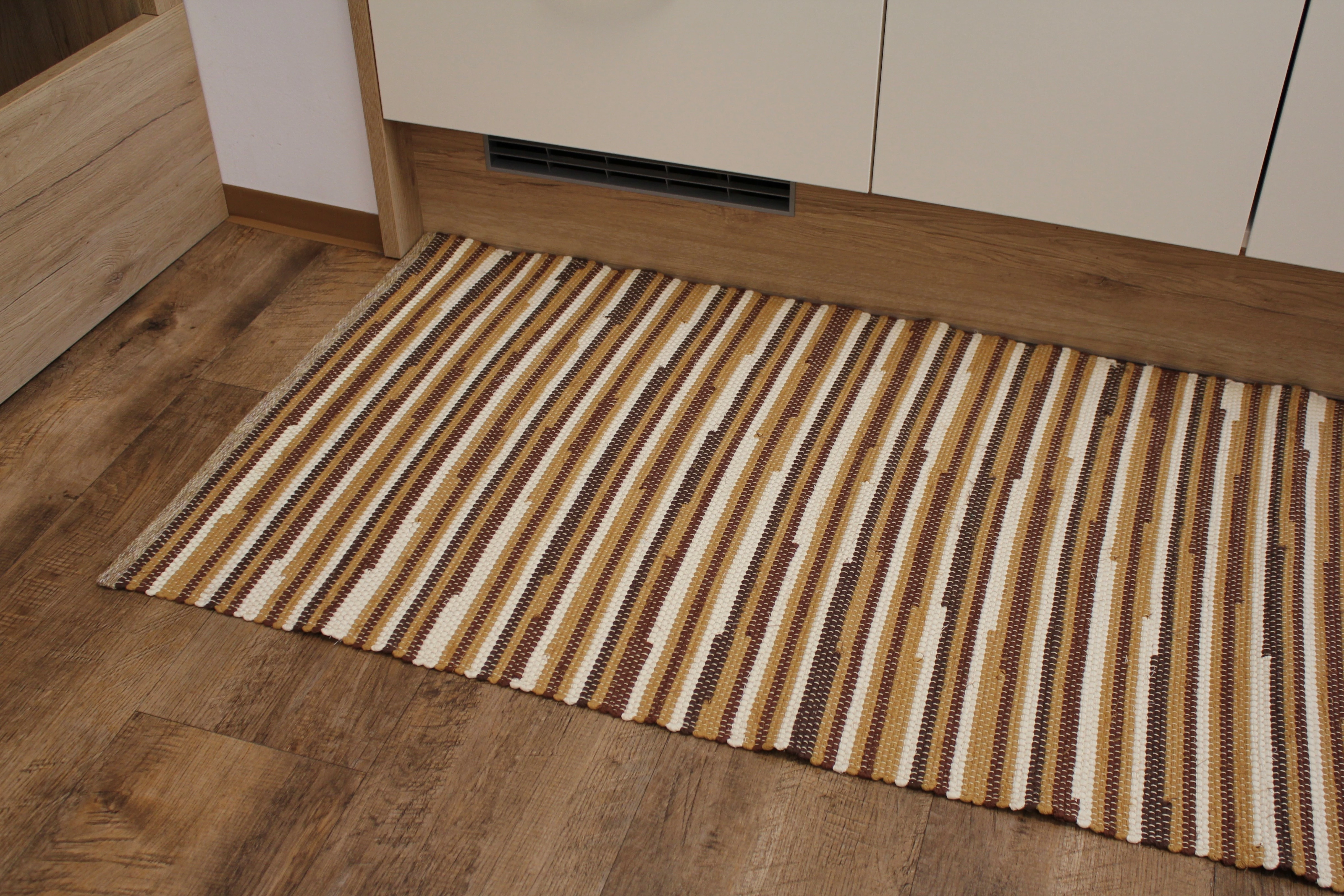 AKTION - Fleckerlteppich Guglwald, 70x140 cm, senf,