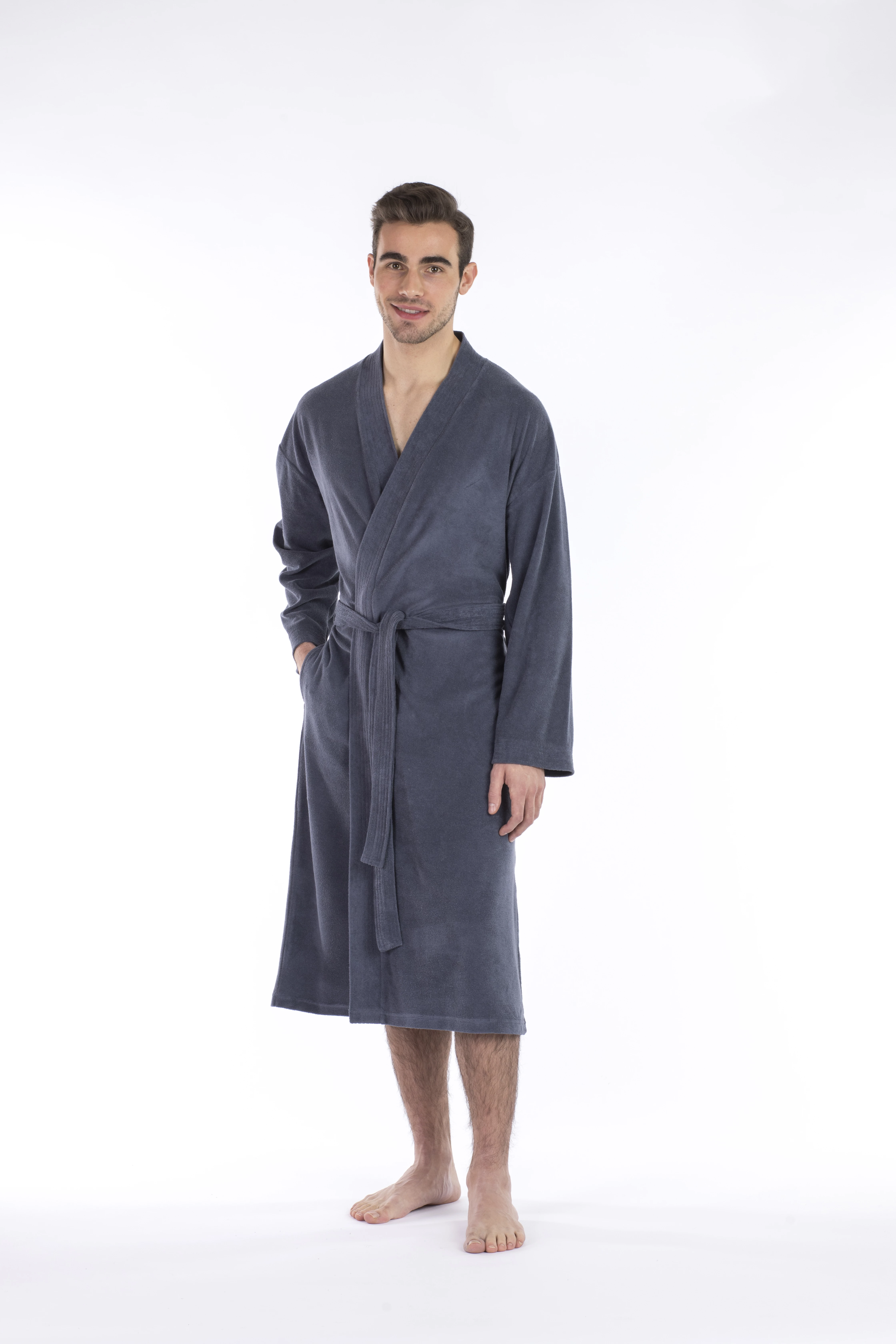 leichter Herrenbademantel Jersey