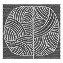 Gläsertuch Federblatt 3er-Set, 45x73cm