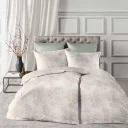 Edle Mako Damast Bettwäsche "Opal 2" 140x200 + 70x90