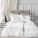 Edle Mako Damast Bettwäsche "Opal 2" 140x200 + 70x90