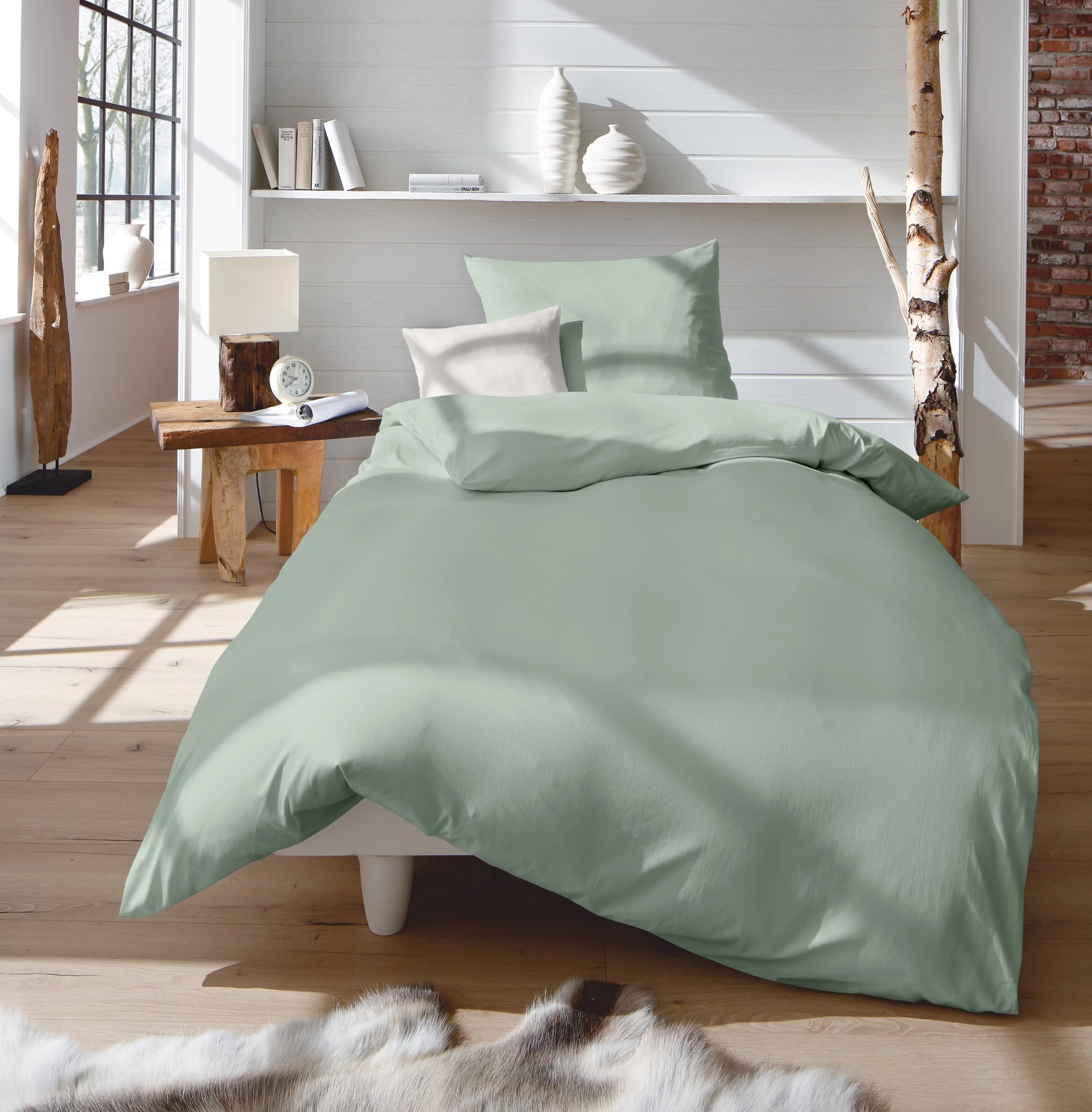 I-Jersey Bettwäsche Uni, 140x200/70x90 cm