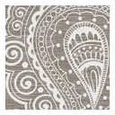 Halbleinenbettwäsche Paisley Kissenbezug