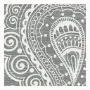 Halbleinenwendebettwäsche Paisley KISSENBEZUG