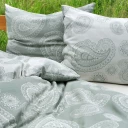 Halbleinenbettwäsche Paisley Kissenbezug