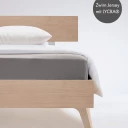 Spannleintuch Elasto Comfort 90x200 cm dunkel