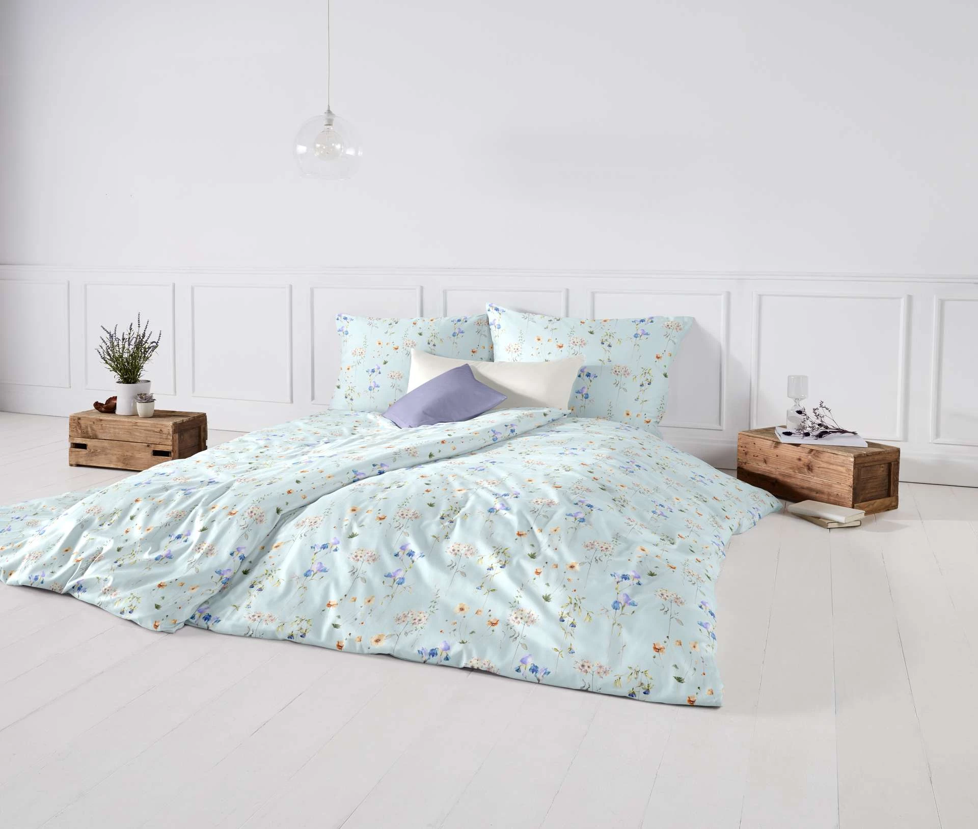 Bettwäsche TENCEL Blumenwiese 140x200/70x90 cm