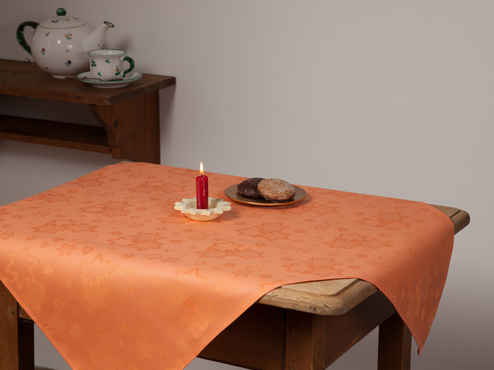 Weihnachtsdamast Deckserviette 80x80 cm, EINZELSTÜCK
