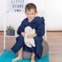 Basic Kinderbademantel bis Größe 176 cm