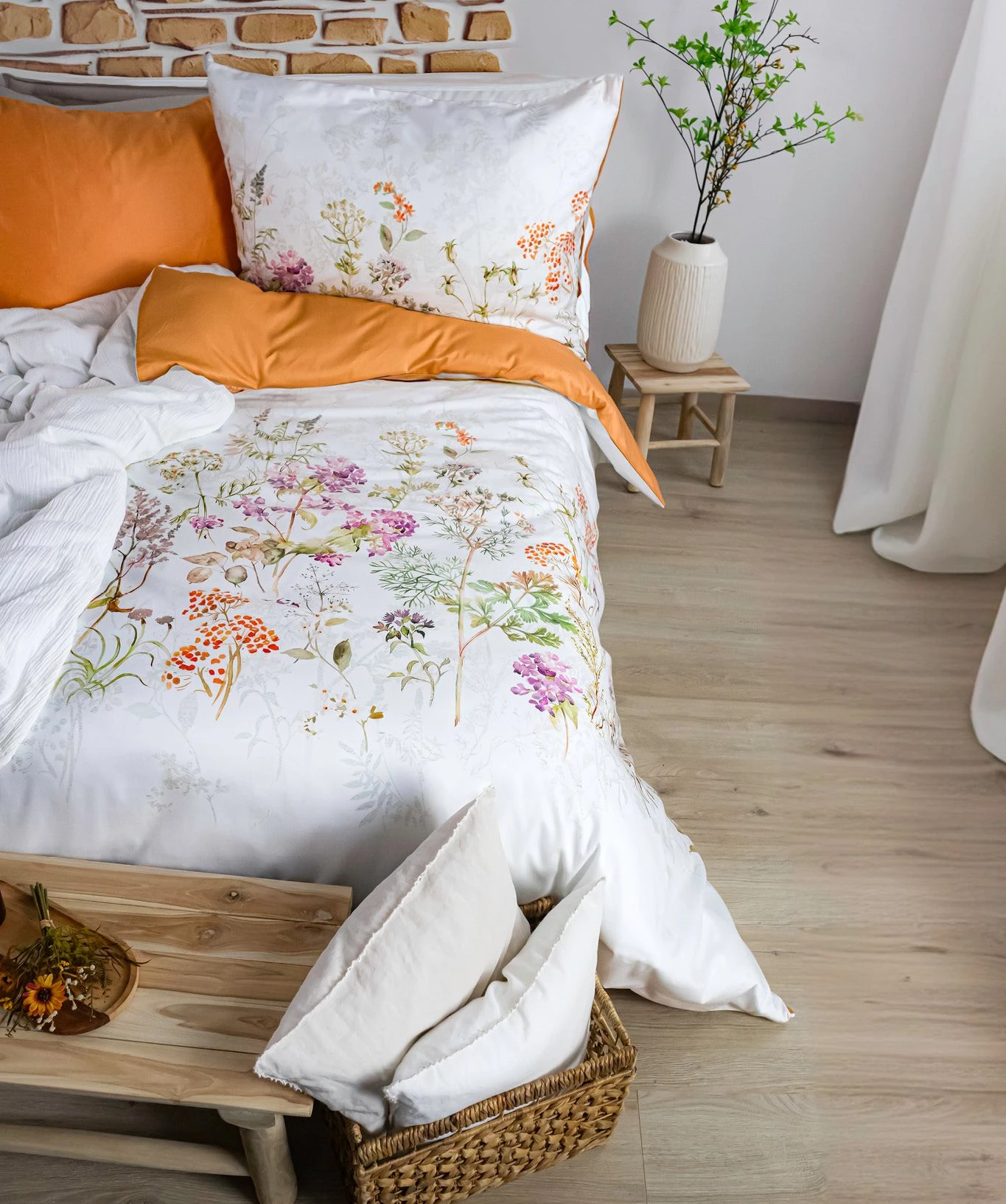 Wendebettwäsche Bed Art Herbstwiese, 140x200/70x90 cm