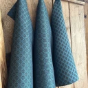 Halbleinen Geschirrtücher Ornament 3er Set in versch. Motiven, 45x73 cm