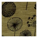 Halbleinen Gläsertücher Pusteblume Black, 45x73 cm