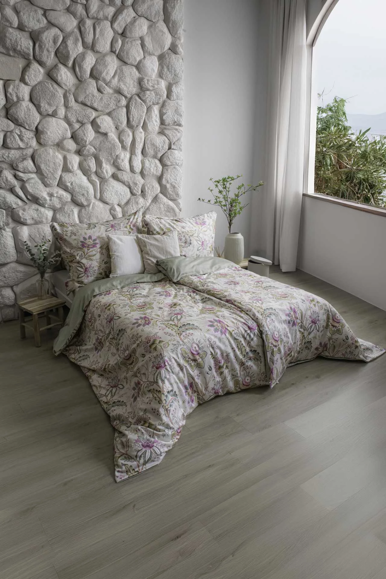 Wendebettwäsche Marokko orientalische BLÜTEN, mit Kissenbezug in 70x90 cm