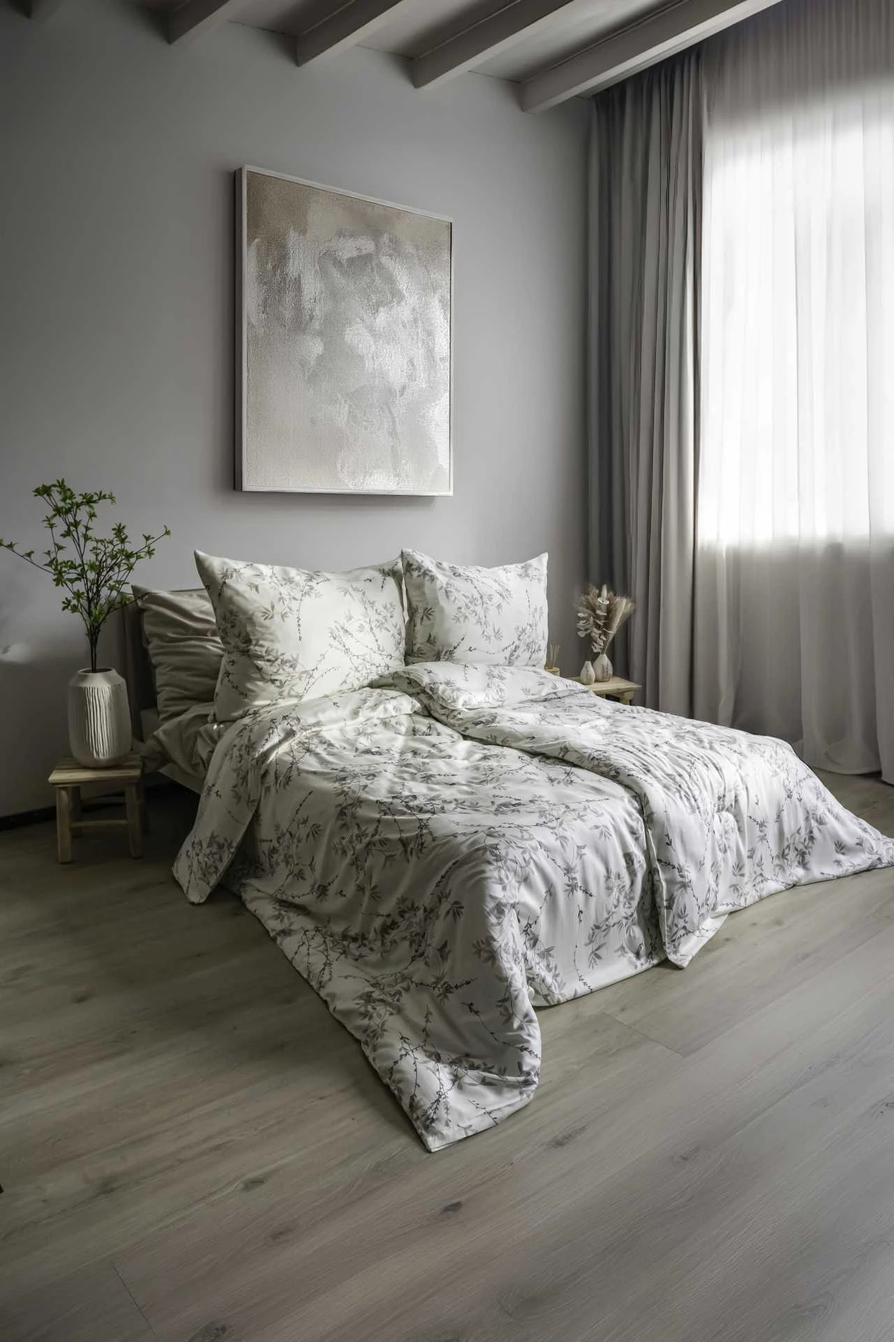 Bettwäsche Dream Deluxe ZIERLICHE ZWEIGE inkl. Kissenbezug 70x90 cm