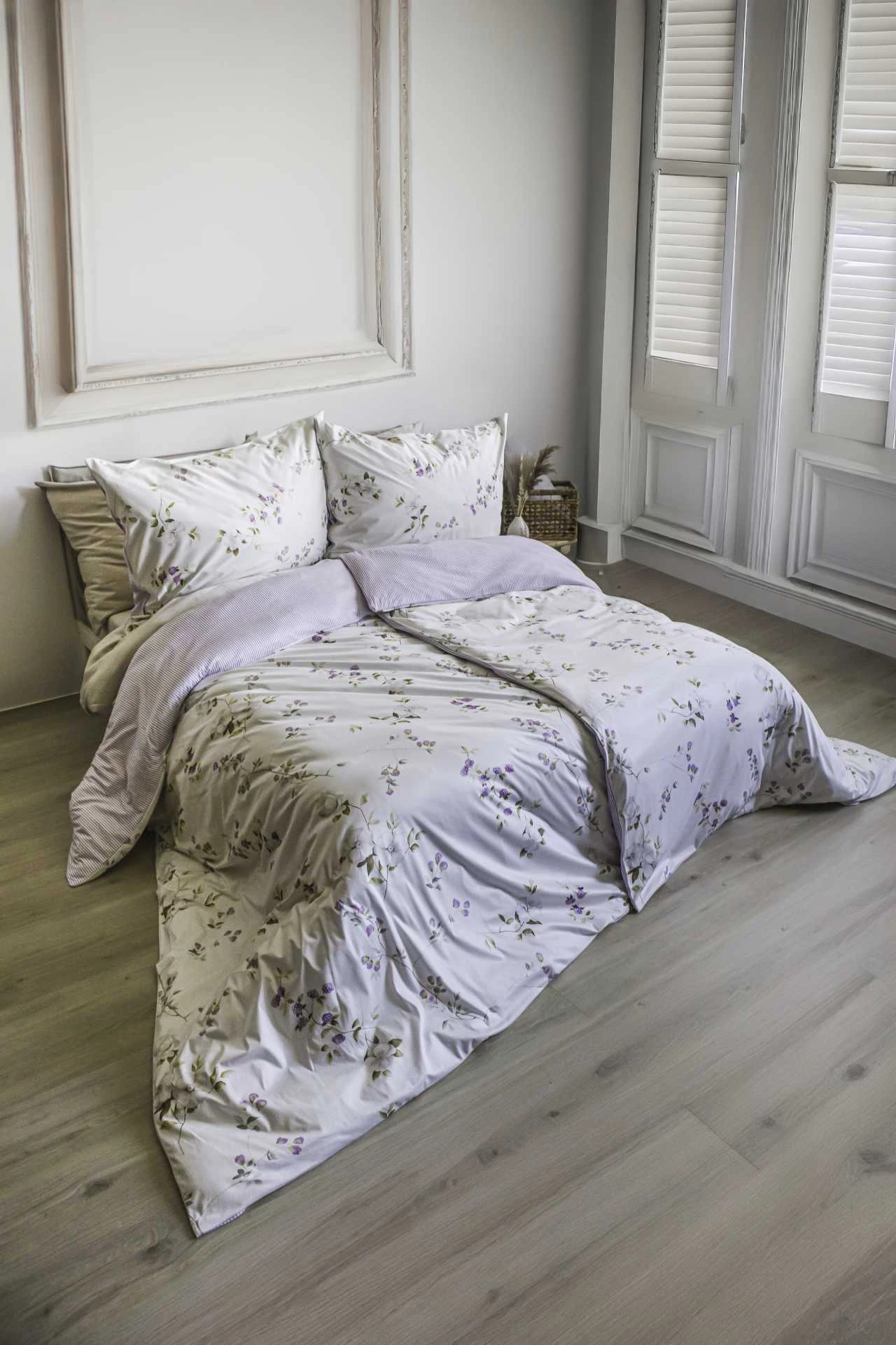 Jersey Wende-Bettwäsche Diamond MALVE inkl. Kissenbezug 70x90cm