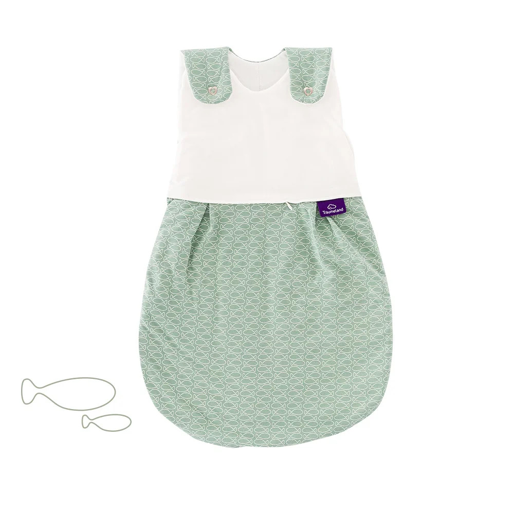 LIEBMICH Schlafsack Fische mint