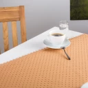Punktdamast mit Spitzen Anfertigung nach Maß