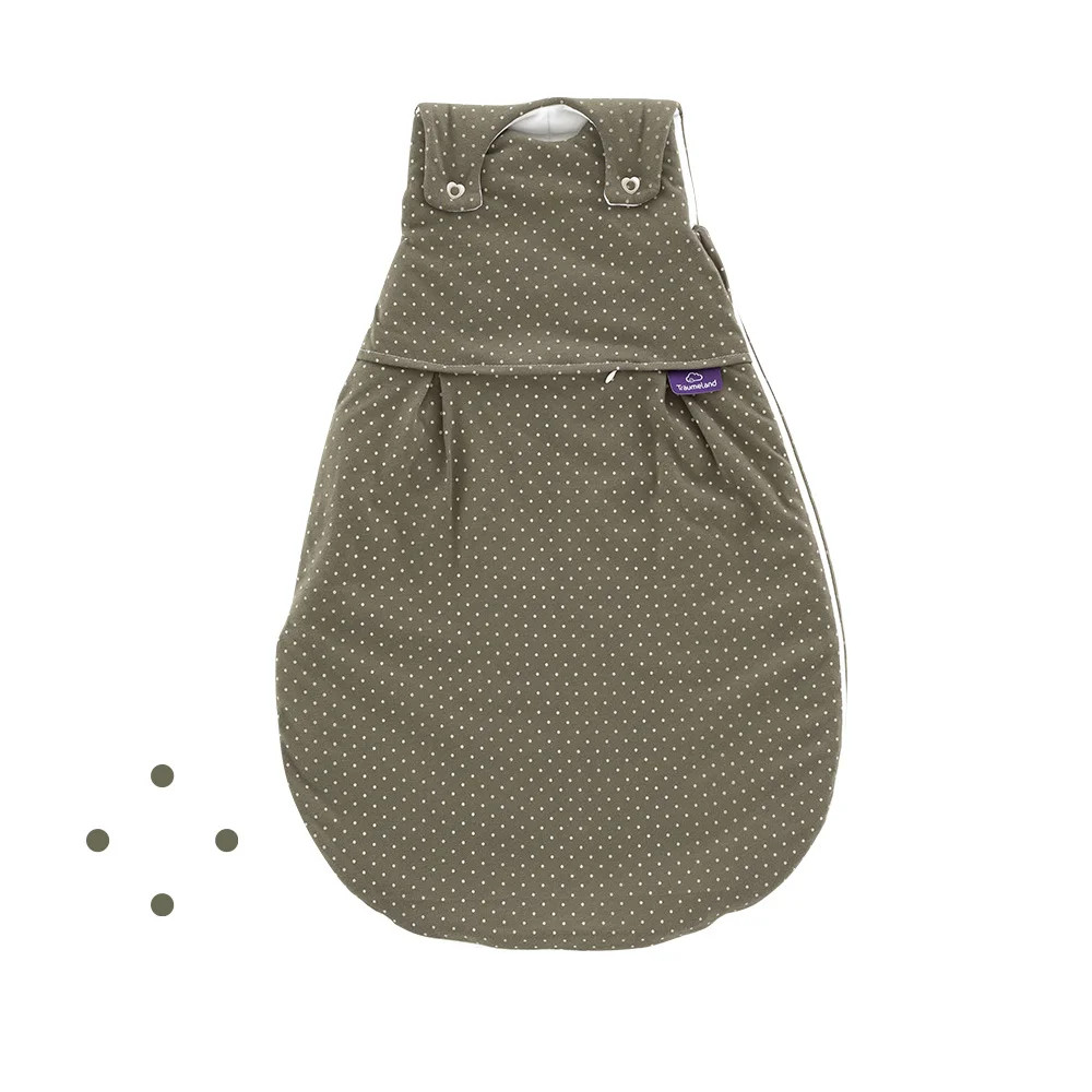LIEBMICH Schlafsack Pünktchen oliv
