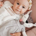 große Puppe "Rehkitz" MÄDCHEN